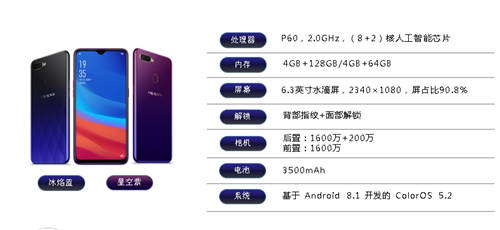 OPPO A7x開(kāi)啟預(yù)約 水滴屏設(shè)計(jì)