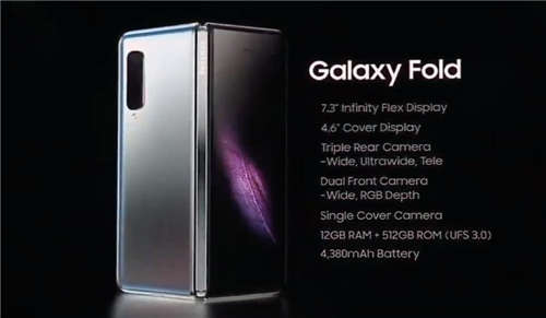 三星折疊屏手機(jī)Galaxy Fold正式發(fā)布 13300元