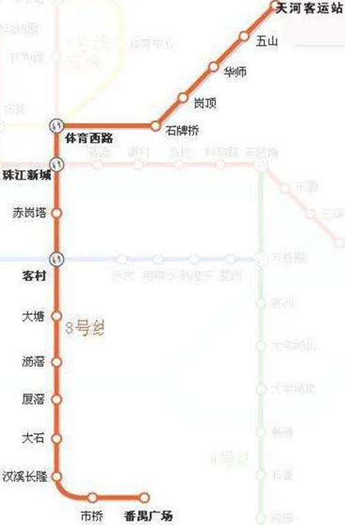 廣州地鐵3號線路圖2019 廣州地鐵線路圖最新