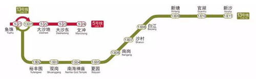 廣州地鐵13號(hào)線路圖2019 廣州地鐵線路圖最新