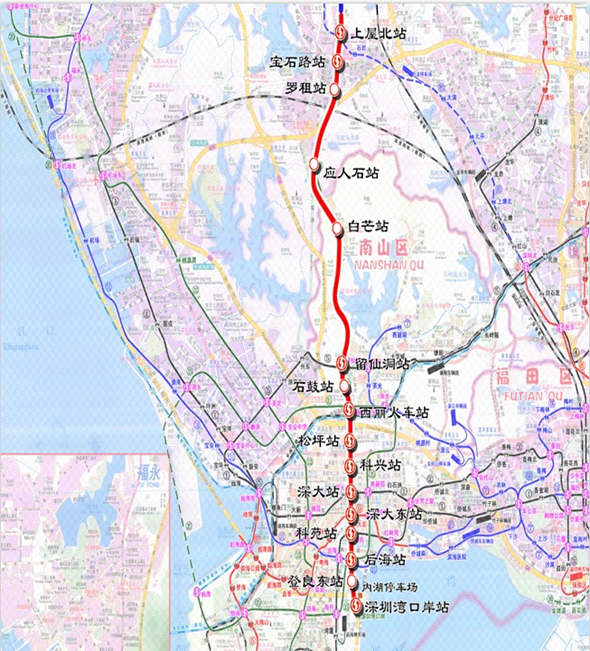 深圳地鐵13號線預(yù)計2023年建成通車