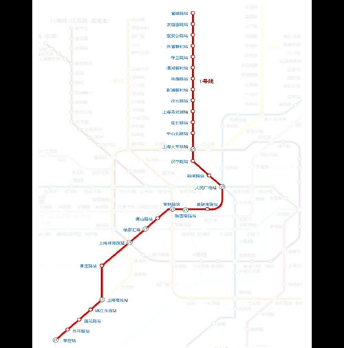 上海地鐵1號(hào)線線路圖2019 上海地鐵線路圖最新