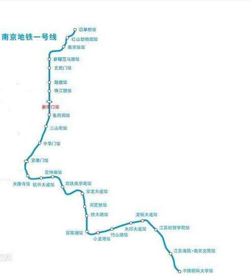 南京地鐵1號線線路圖2019 南京地鐵線路圖最新