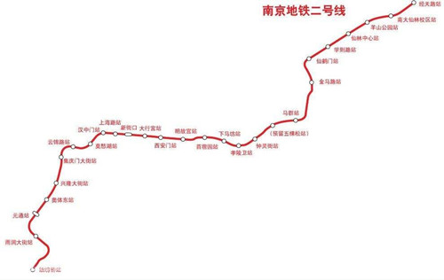 南京地鐵2號線線路圖2019 南京地鐵線路圖最新