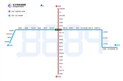 長(zhǎng)沙地鐵2號(hào)線(xiàn)線(xiàn)路圖2019 長(zhǎng)沙地鐵線(xiàn)路圖最新