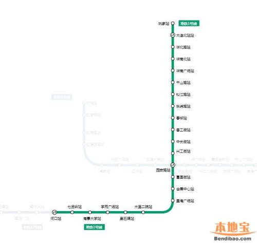 大連地鐵1號線線路圖2019 大連地鐵線路圖最新