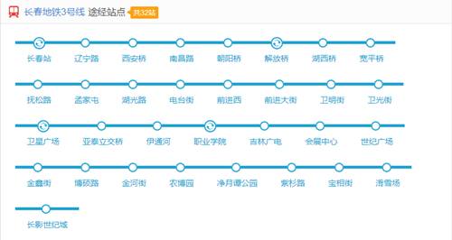 長春地鐵3號線線路圖2020 長春地鐵線路圖最新