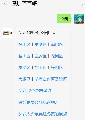 深圳各區(qū)已經(jīng)開放的公園名單一覽