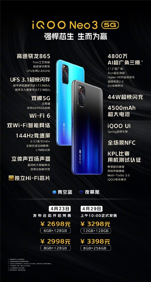 iQOO Neo3怎么樣 iQOO Neo3值得買嗎