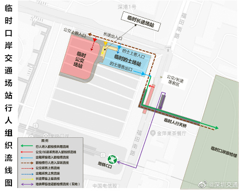 注意啦!皇崗口岸臨時交通接駁場站啟用