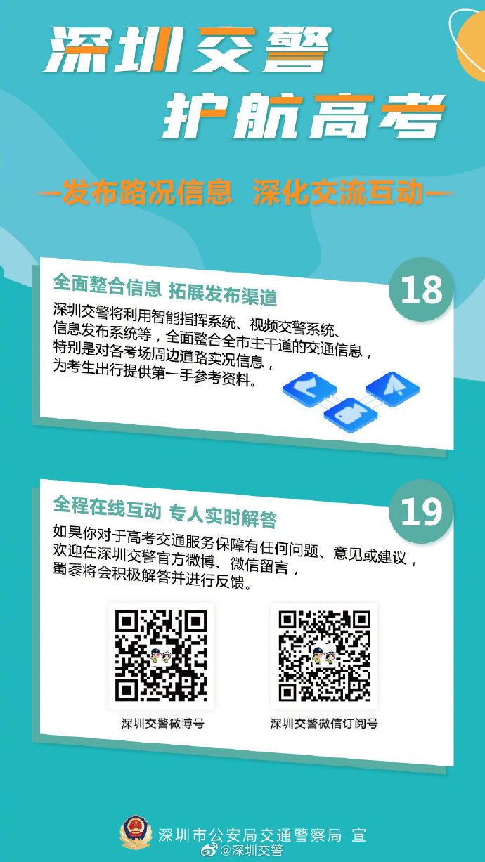 護(hù)航高考!深圳交警十項(xiàng)硬核措施助力高考（圖片來(lái)自網(wǎng)絡(luò)）