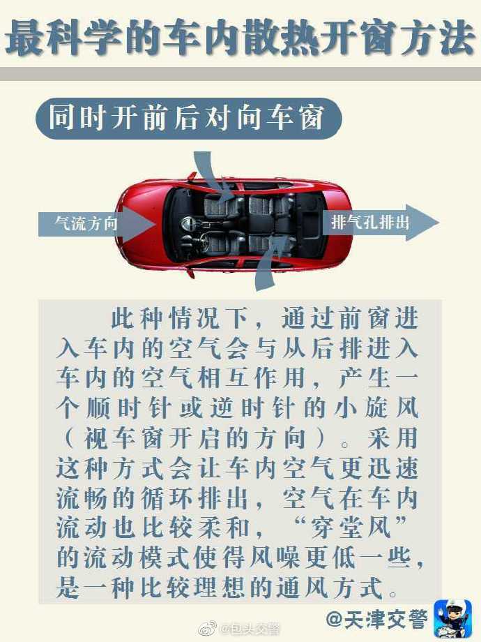 散熱妙招 最科學(xué)的車內(nèi)散熱開窗小方法