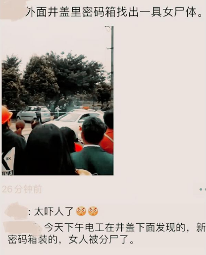 資陽下水道發(fā)現(xiàn)行李箱藏女尸 警方曝光可怕畫面