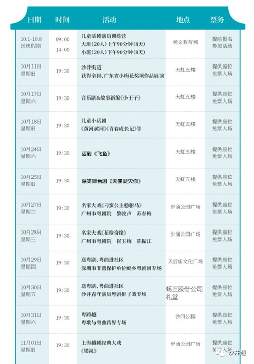 2020深圳沙井粵劇戲劇節(jié)詳情(附時間+地點+門票)