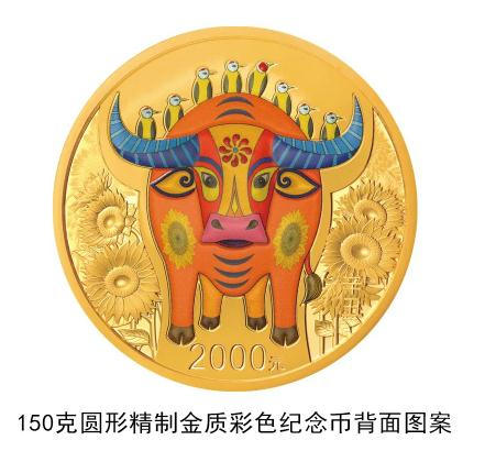 2021年牛年金銀紀(jì)念幣圖案詳情