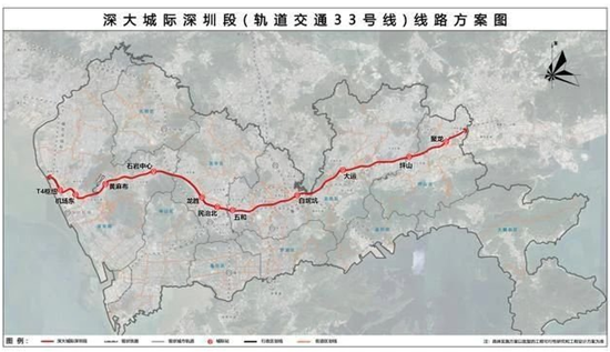 喜訊!深圳2021年預計開工建設4條城際軌道詳情