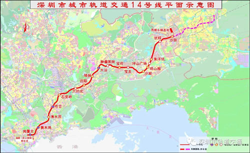 深圳地鐵14號線預(yù)計2022年建成通車