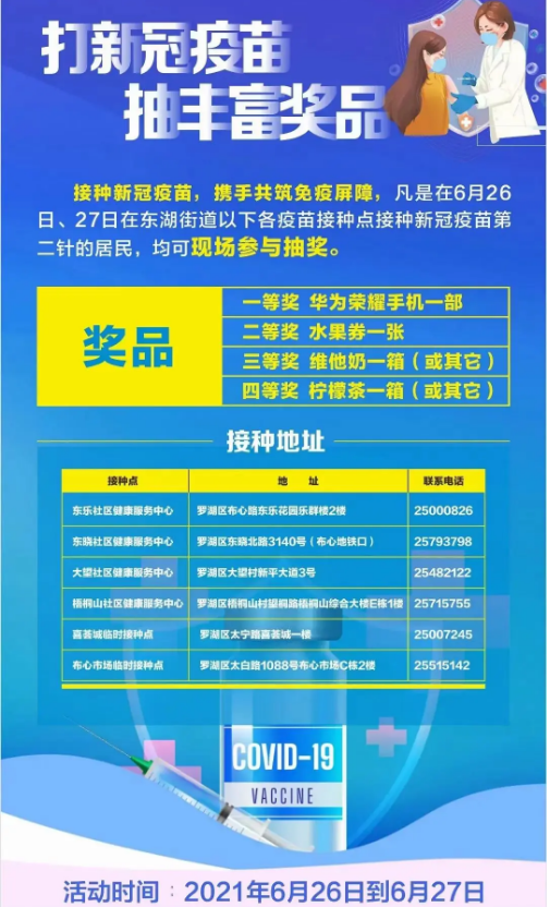 深圳打新冠疫苗送大米、送手機(jī)、五星酒店免費(fèi)住