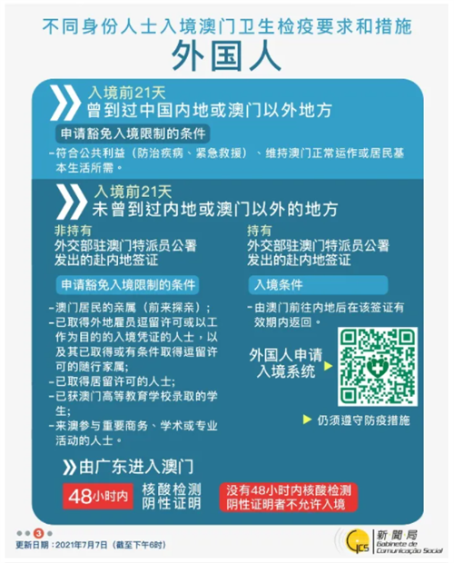 7月暑假從深圳去澳門需要隔離嗎 澳門最新隔離政策