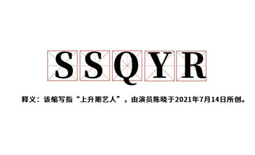 SSQYR是什么梗 SSQYR梗出自哪里