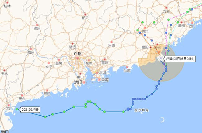 2021年第9號臺風(fēng)“盧碧”今天登陸廣東沿海地區(qū)