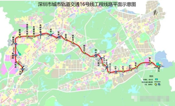 深圳地鐵16號線田心車輛段順利封頂 預(yù)計2023年建成通車