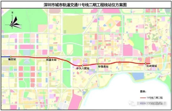 深圳地鐵13號(hào)線二期南延段動(dòng)工建設(shè) 計(jì)劃于2025年通車