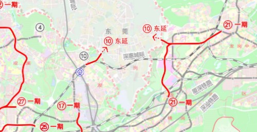 深圳地鐵10號線東延什么時候開工（位置+站點(diǎn)圖）