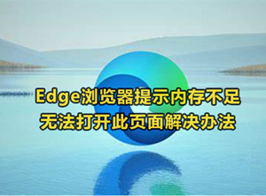 Edge瀏覽器提示內(nèi)存不足怎么辦 打不開網(wǎng)頁(yè)解決辦法