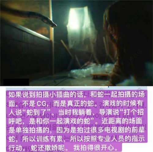 黑暗榮耀里的蛇是真的嗎