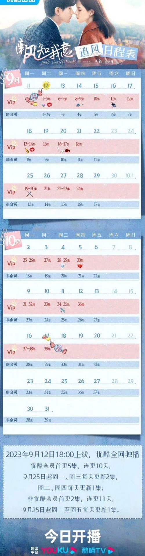《南風(fēng)知我意》更新追劇時(shí)間表一覽