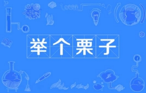 網(wǎng)絡詞語舉個栗子是什么梗