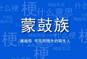 網絡用語蒙鼓人是什么梗