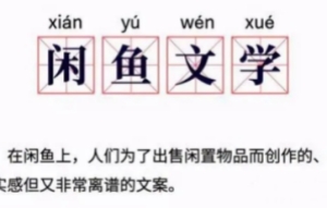 閑魚文學(xué)是什么梗 閑魚文學(xué)梗來(lái)源出處介紹