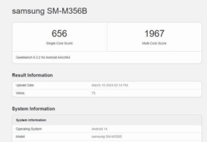 三星GalaxyM35 5G手機跑分曝光：搭載Exynos1380芯片