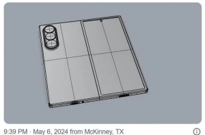 三星Galaxy Z Fold6折疊屏手機外觀設(shè)計圖曝光：輕薄至上