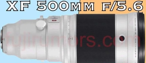 曝富士XF 500mm F5.6鏡頭 新品預(yù)計2024年下半年發(fā)布